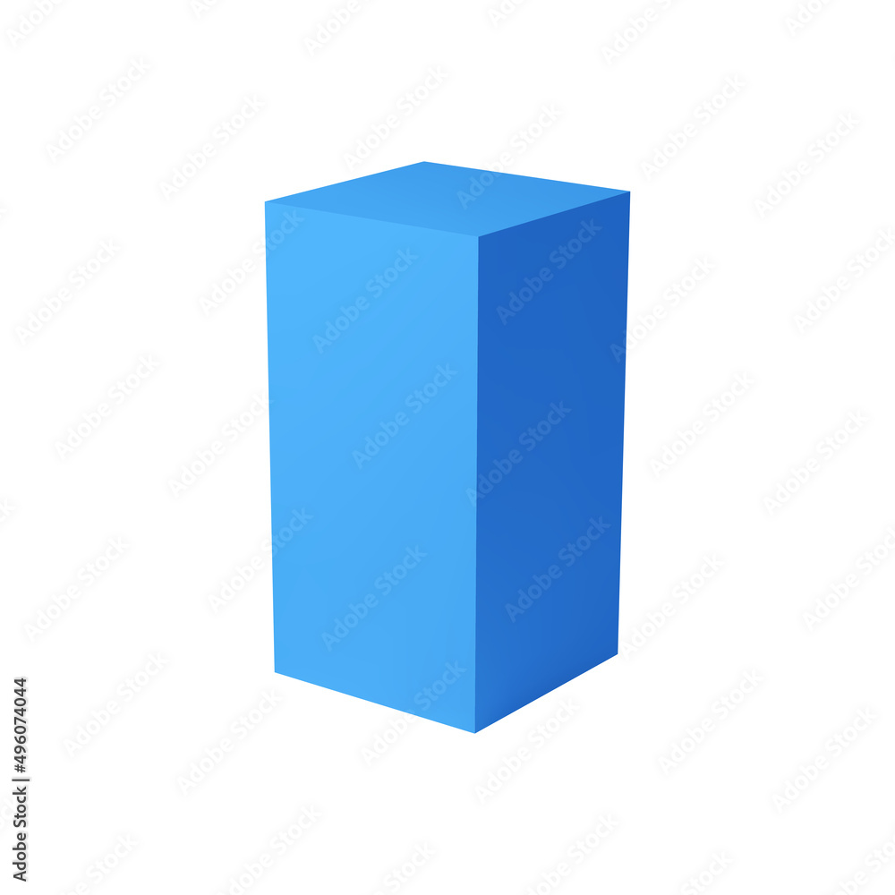 Blue Tetrahedral Prism Composition Blue Tetrahedral Prism Composition