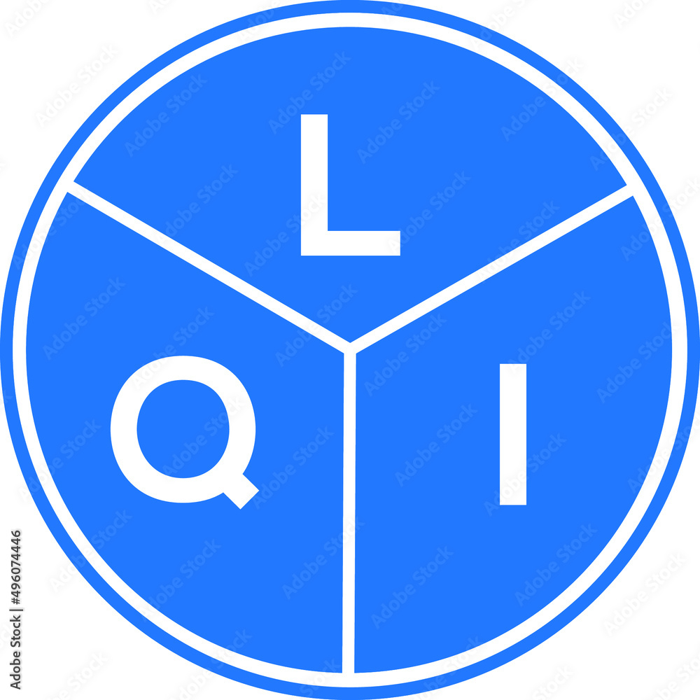 LQI letter logo design on White background. LQI creative Circle letter logo concept. LQI letter design. LQI letter logo design on White background. LQI creative Circle letter logo concept. LQI letter design.