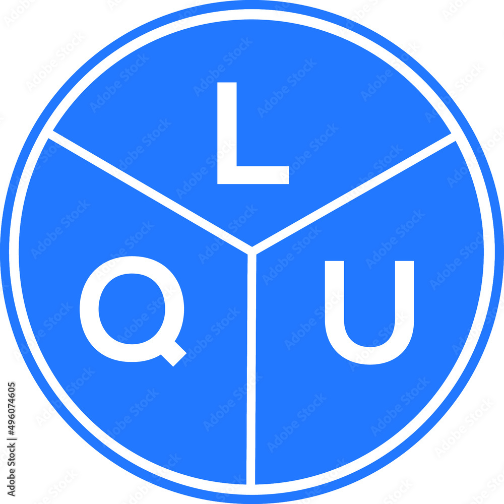 LQU letter logo design on White background. LQU creative Circle letter logo concept. LQU letter design. LQU letter logo design on White background. LQU creative Circle letter logo concept. LQU letter design.