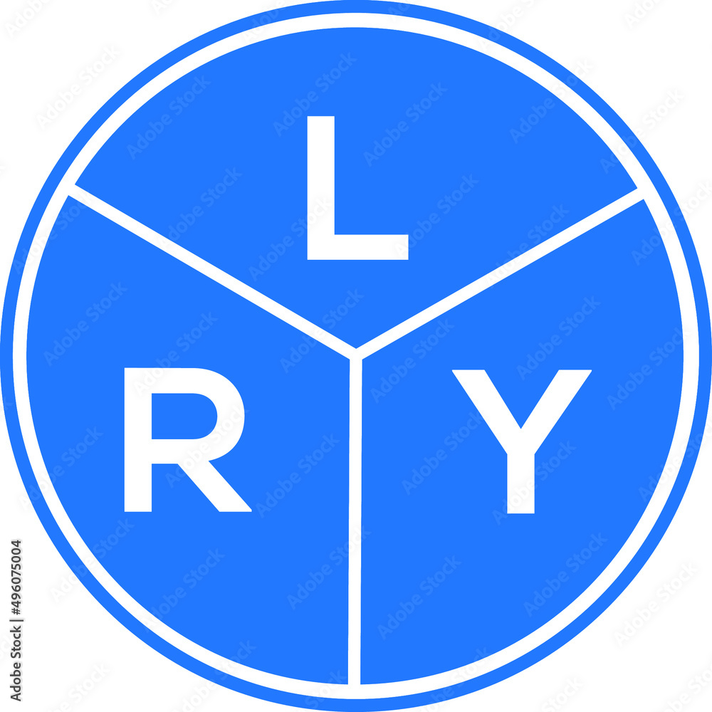 LRY letter logo design on White background. LRY creative Circle letter logo concept. LRY letter design. LRY letter logo design on White background. LRY creative Circle letter logo concept. LRY letter design.