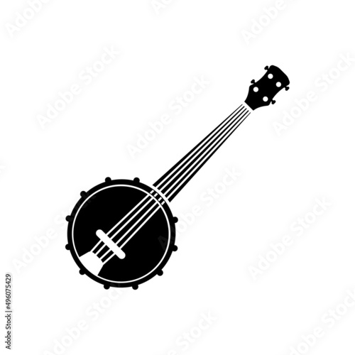 banjo logo icon design template vector photo