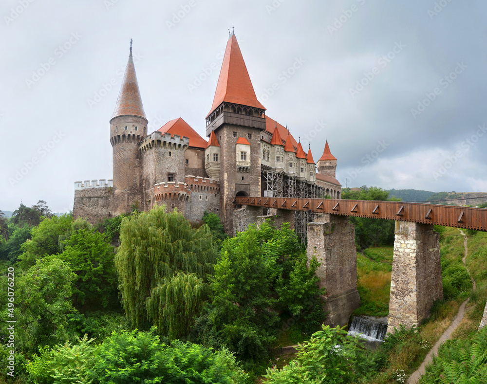 castle in the mountains - Corvin castle Hunedoara Romania