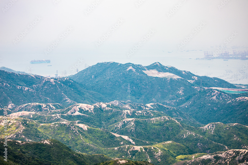 Mountain landscape, Castle Peak, Hong Kong, outdoor scenery