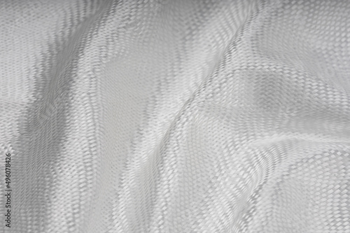 Close up of fiberglass cloth composed into a wrinkled pattern , Can be used as a background