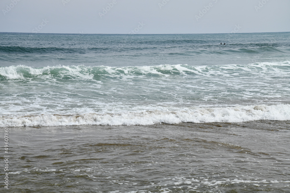 KOREA sea wave coast scenery nature sandy beach beach horizon whitecaps