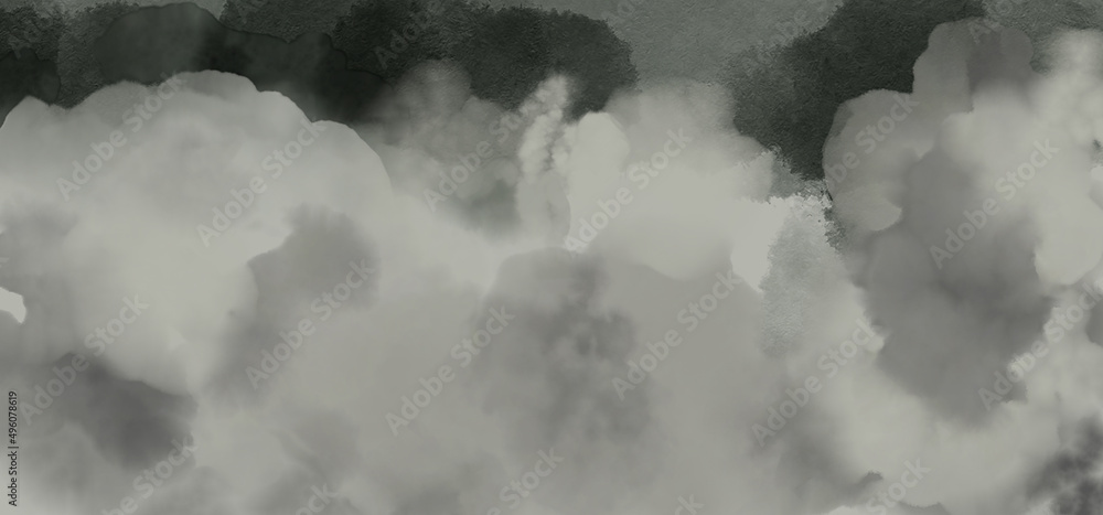 Naklejka premium Graue Wolke