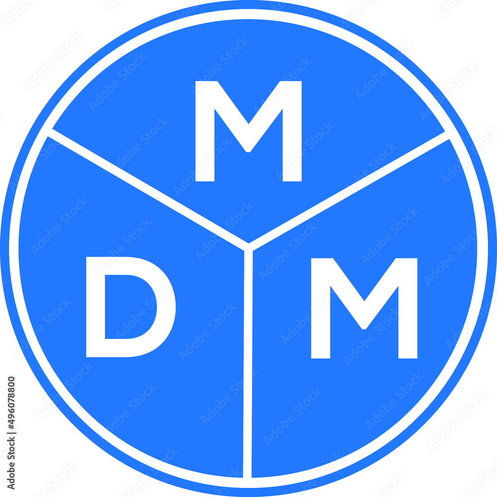 MDM letter logo design on white background. MDM creative circle letter logo concept. MDM letter design. MDM letter logo design on white background. MDM creative circle letter logo concept. MDM letter design.