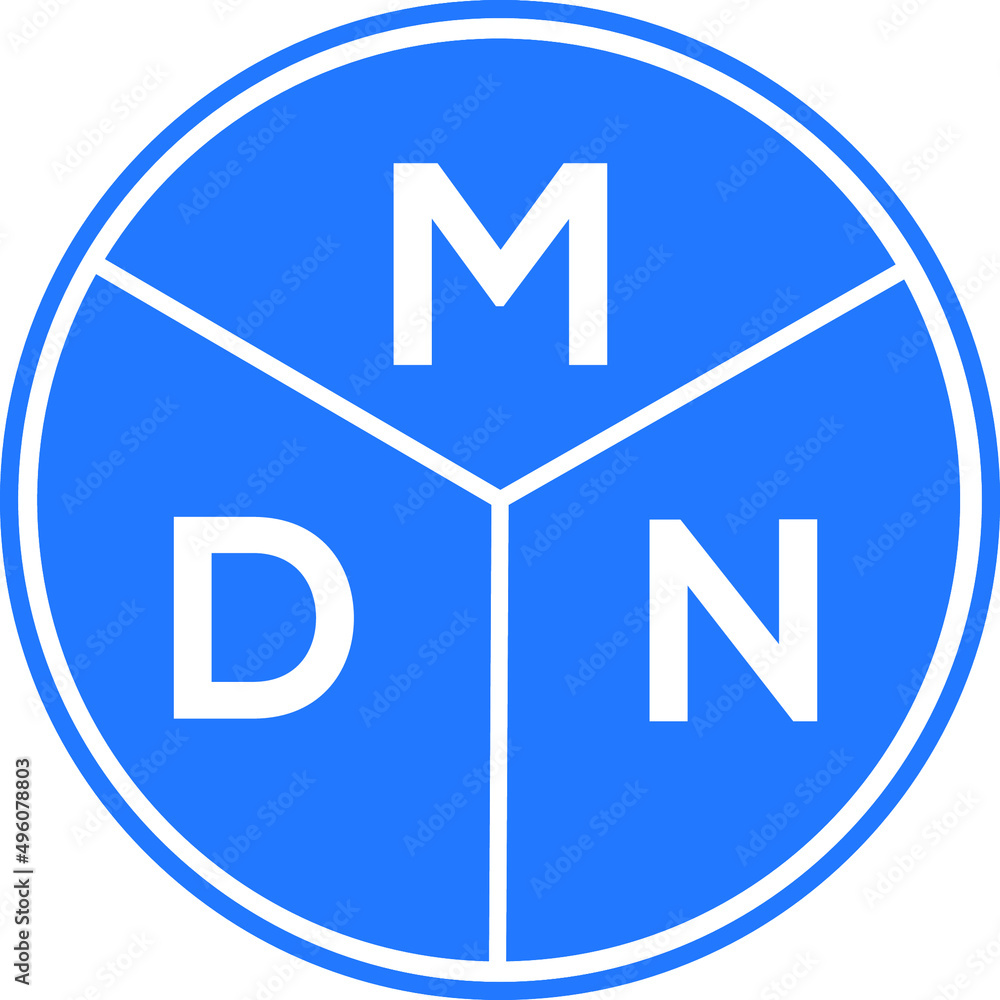 MDN letter logo design on white background. MDN creative circle letter logo concept. MDN letter design. MDN letter logo design on white background. MDN creative circle letter logo concept. MDN letter design.