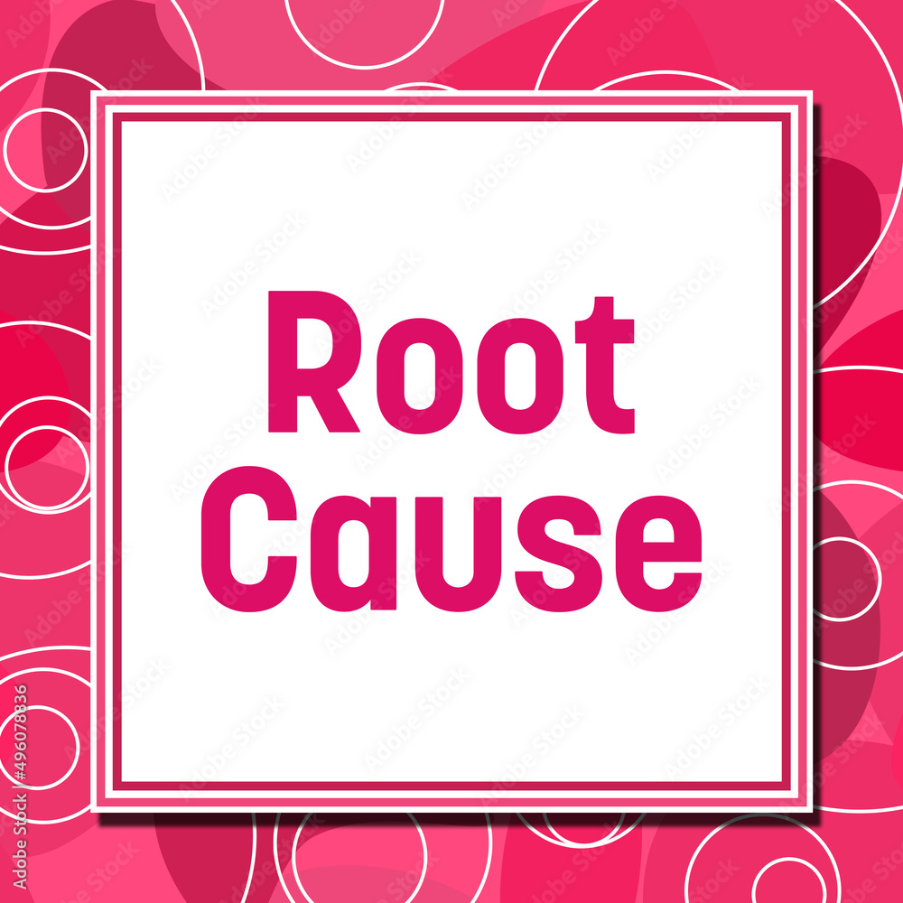 Fototapeta premium Root Cause Pink Rings Square 