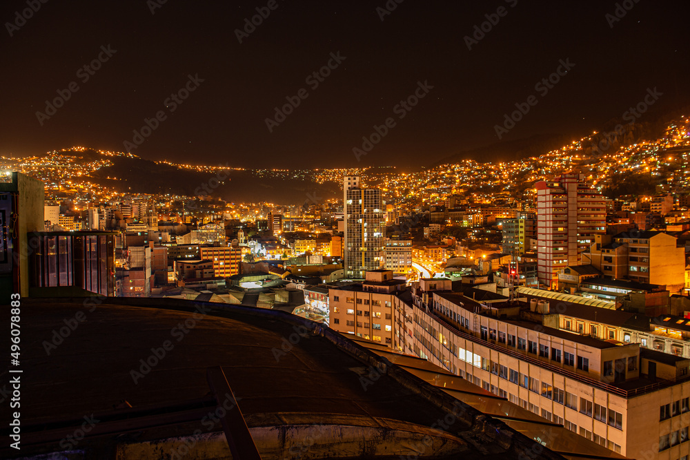 La Paz in der Nacht 
