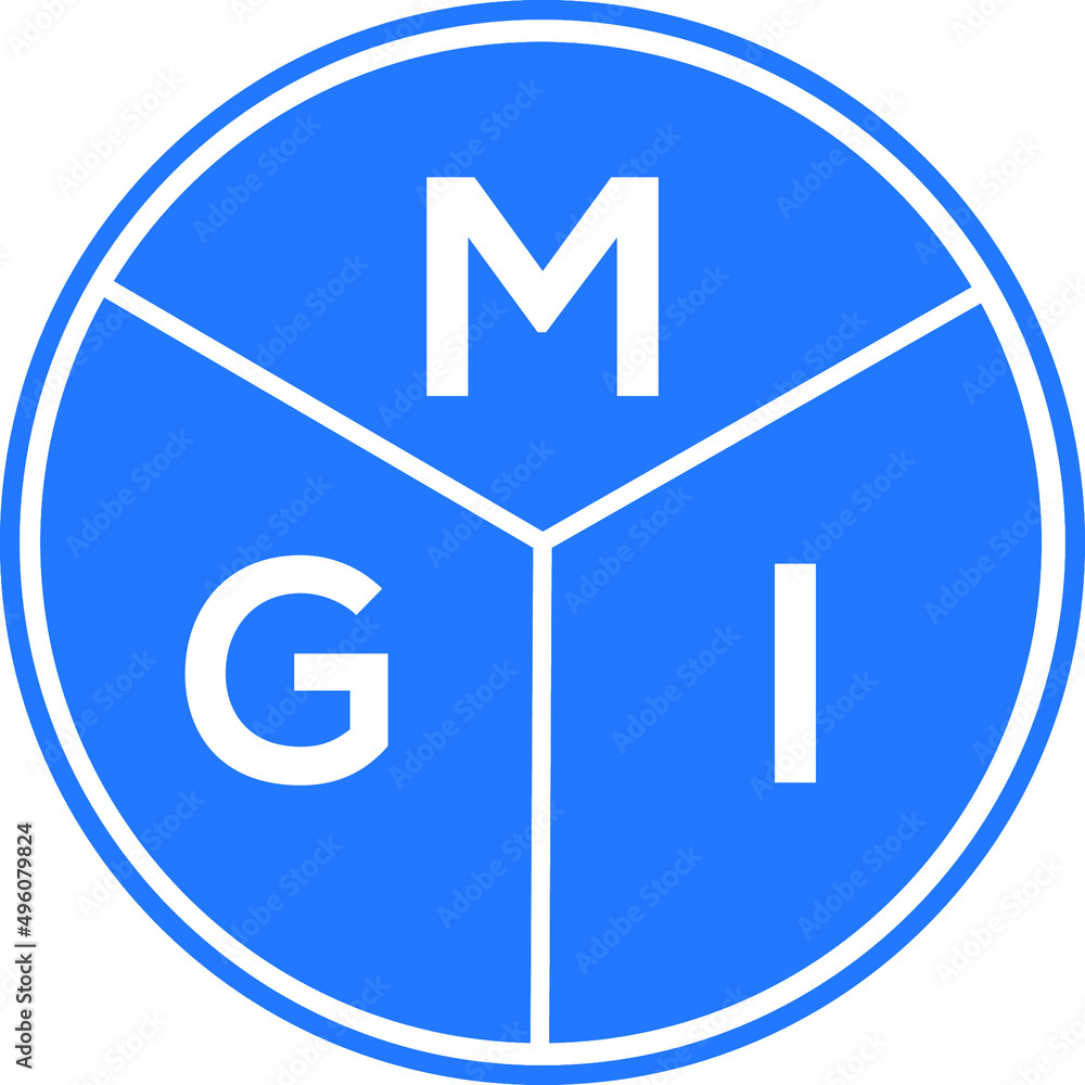 MGI letter logo design on white background. MGI creative circle letter logo concept. MGI letter design. MGI letter logo design on white background. MGI creative circle letter logo concept. MGI letter design.