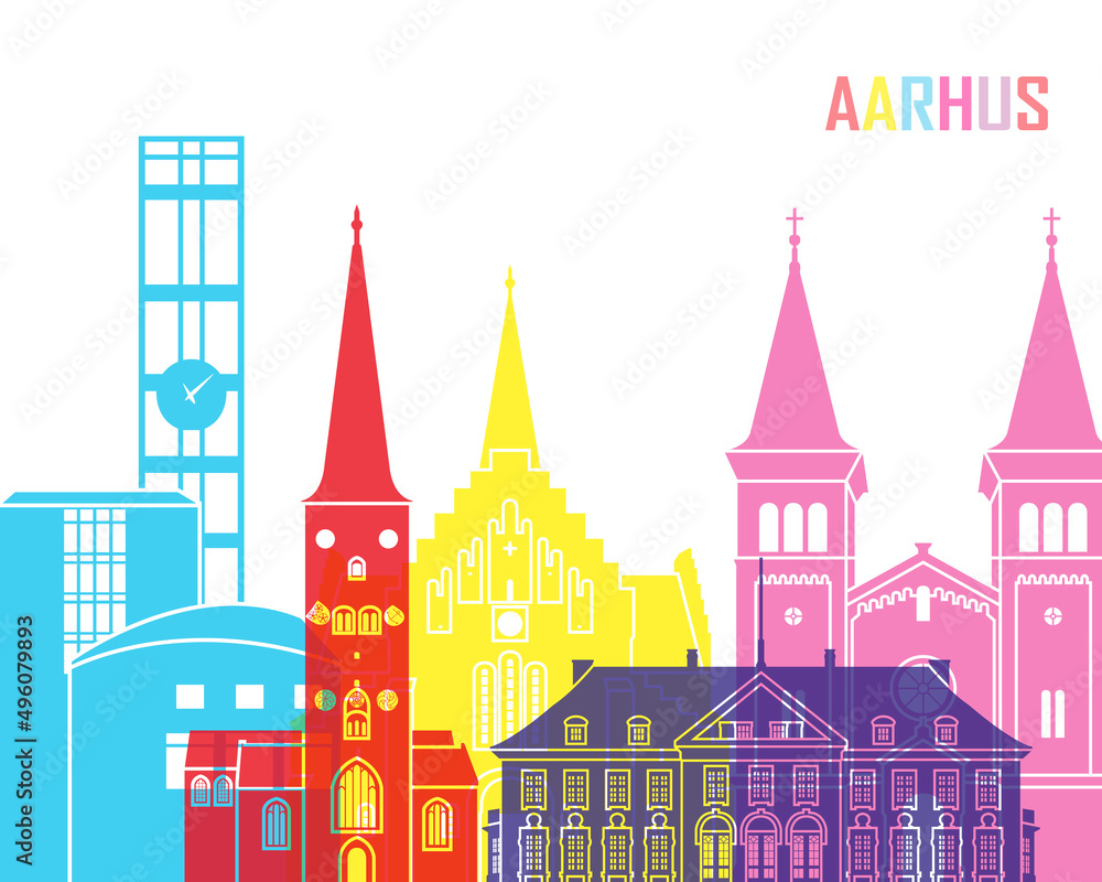 Aarhus skyline pop Aarhus skyline pop