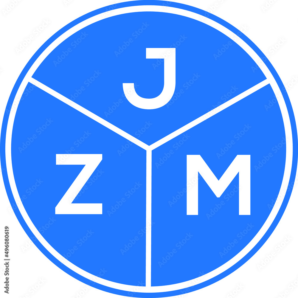 JZM letter logo design on white background. JZM creative circle letter logo concept. JZM letter design. JZM letter logo design on white background. JZM creative circle letter logo concept. JZM letter design.