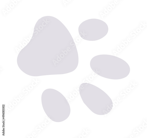 Cat Footprint Icon. Vector illustration