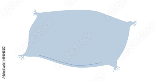 Blue Pillow Icon. Vector illustration