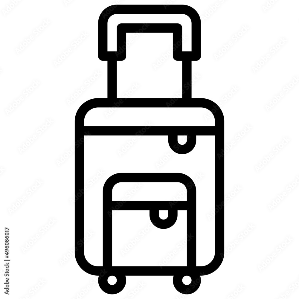 SUITCASE line icon,linear,outline,graphic,illustration SUITCASE line icon,linear,outline,graphic,illustration