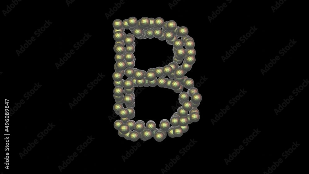 Disco Ball Themed Font Letter B Disco Ball Themed Font Letter B