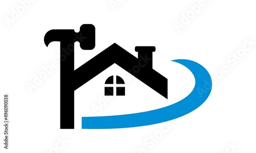 home construction vector logo