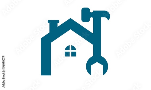 reparation building home logo vector