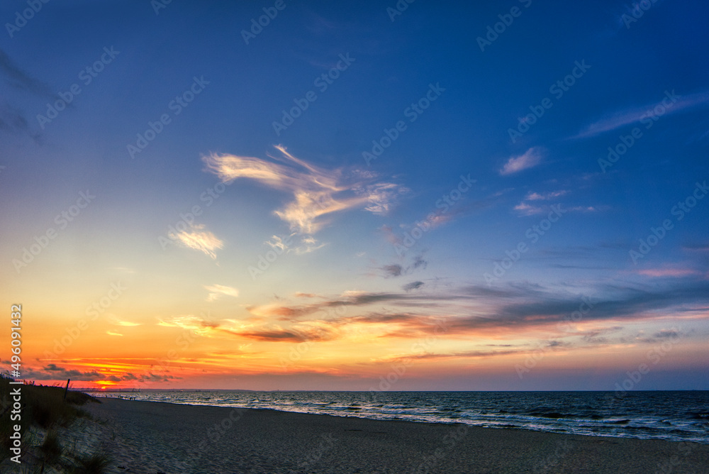 Shore at sunset - Baltic Sea, Poland