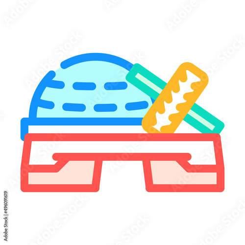 equipment for fitness exercising color icon vector. equipment for fitness exercising sign. isolated symbol illustration