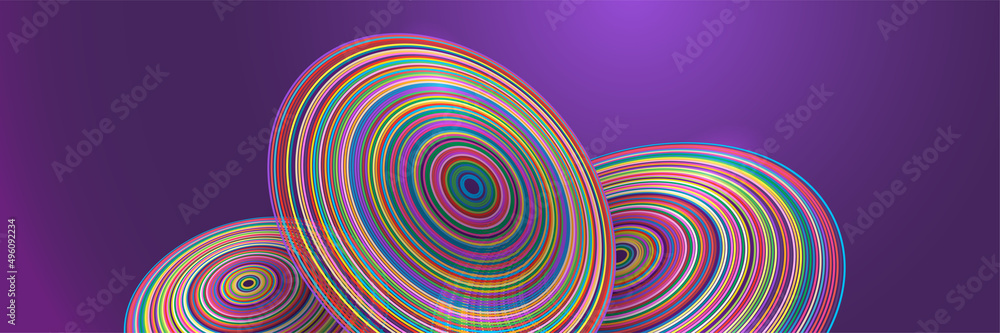 Modern geometrical abstract banner background with circles. Business or technology presentation design template, brochure or flyer pattern, or geometric web banner Modern geometrical abstract banner background with circles. Business or technology presentation design template, brochure or flyer pattern, or geometric web banner