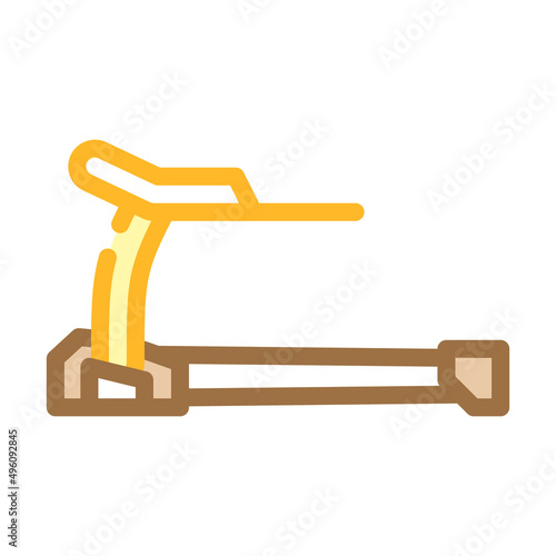 treadmill sport equipment color icon vector. treadmill sport equipment sign. isolated symbol illustration