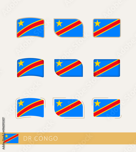 Vector flags of DR Congo, collection of DR Congo flags. Free Download Vector flags of DR Congo, collection of DR Congo flags. - GFXLoad
