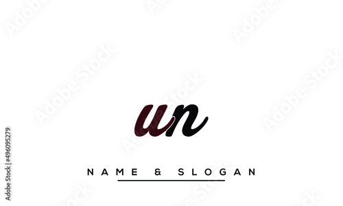 UN,  NU,  U,  N    Abstract   Letters  Logo  Monogram