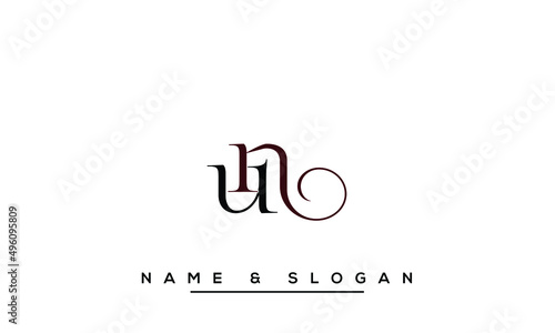 UN,  NU,  U,  N    Abstract   Letters  Logo  Monogram