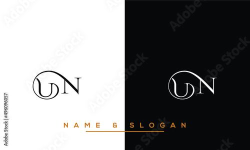 UN,  NU,  U,  N    Abstract   Letters  Logo  Monogram