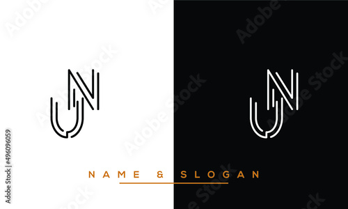 UN,  NU,  U,  N    Abstract   Letters  Logo  Monogram