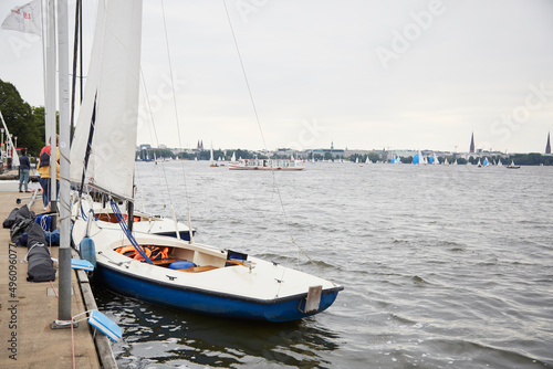 sailing boat on the Alster © Saskia