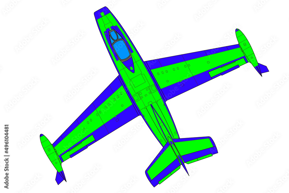 Avión de combate azul y verde Ouragan Avión de combate azul y verde Ouragan