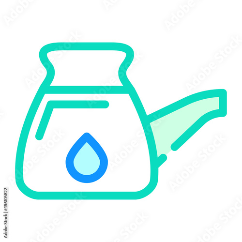 watering can color icon vector. watering can sign. isolated symbol illustration