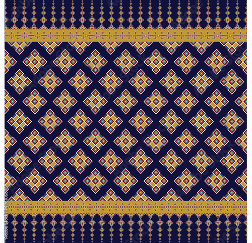 Seamless colorful chevron pattern ethnic ornamental stripes