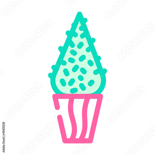 buxus sempervirens color icon vector. buxus sempervirens sign. isolated symbol illustration