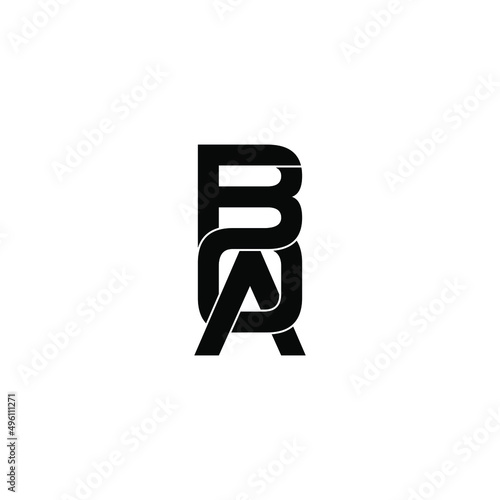 boa letter original monogram logo design