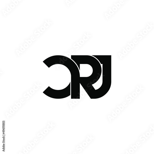 crj letter original monogram logo design
