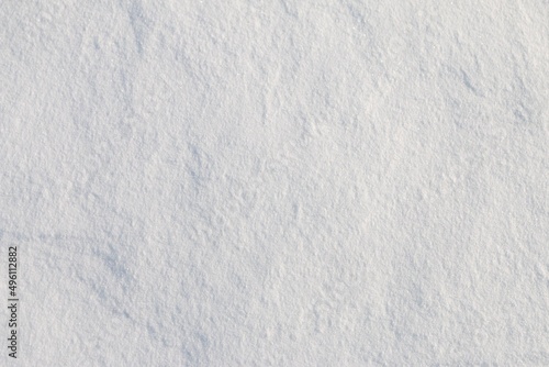 background, texture of white snow in winter