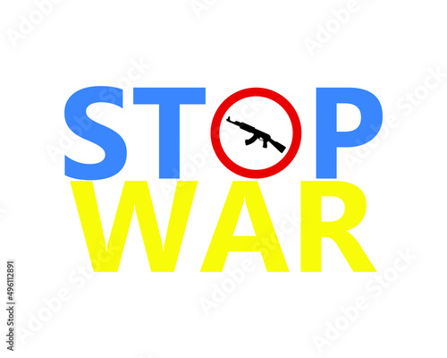 Stop war vector illustration