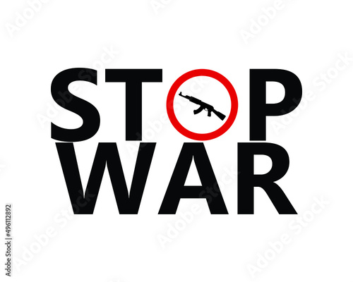 Stop war vector illustration