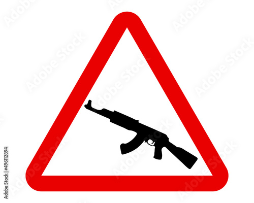 Stop weapons vector illustration 