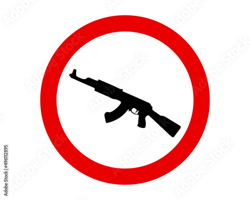 Stop weapons vector illustration 
