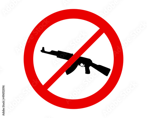 Stop weapons vector illustration 