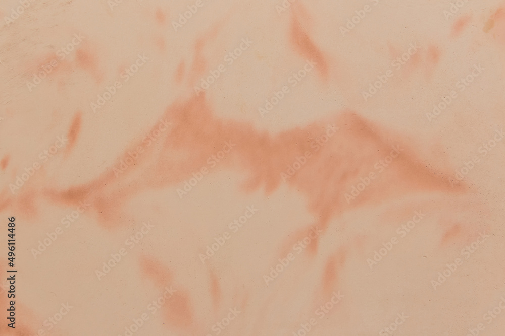 Orange color wall background floor surface with abstract pattern light stone tile texture