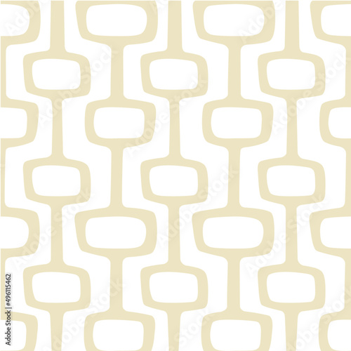 Mid-century modern atomic age background in tonal white. Ideal for wallpaper and fabric design.
