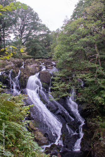 Rhaeadr Ewynnol  Swallow Falls  waterfall  close to the town of Betws-y-Coed. In Snowdonia National Park  north Wales