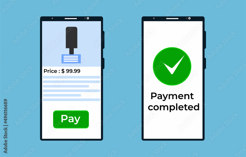 Online shopping concept with a mobile vector. Online product ordering and payment concept. Selling products using an E-commerce application. The online payment method with a mobile illustration. Online shopping concept with a mobile vector. Online product ordering and payment concept. Selling products using an E-commerce application. The online payment method with a mobile illustration.