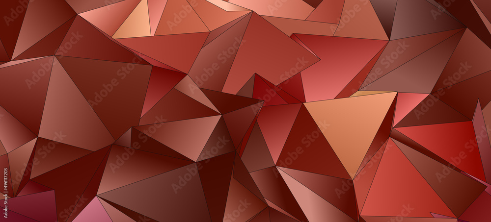 Obraz premium Abstract Low-Poly background. triangulated texture. Design 3d. Polygonal geometrical pattern. Triangular modern style